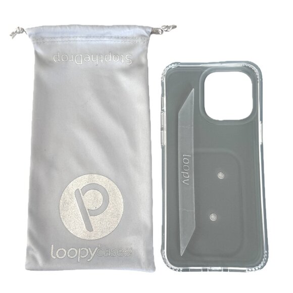 NWT Loopy PLATINUM SPARKLE iPhone 15 Pro Max Phone Case - Righty - Picture 7 of 10